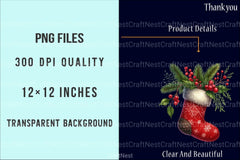 Red Christmas Retro Clipart Bundle: Santa, Reindeer, Snowmen & Gingerbread - CraftNest - Digital Crafting and Art