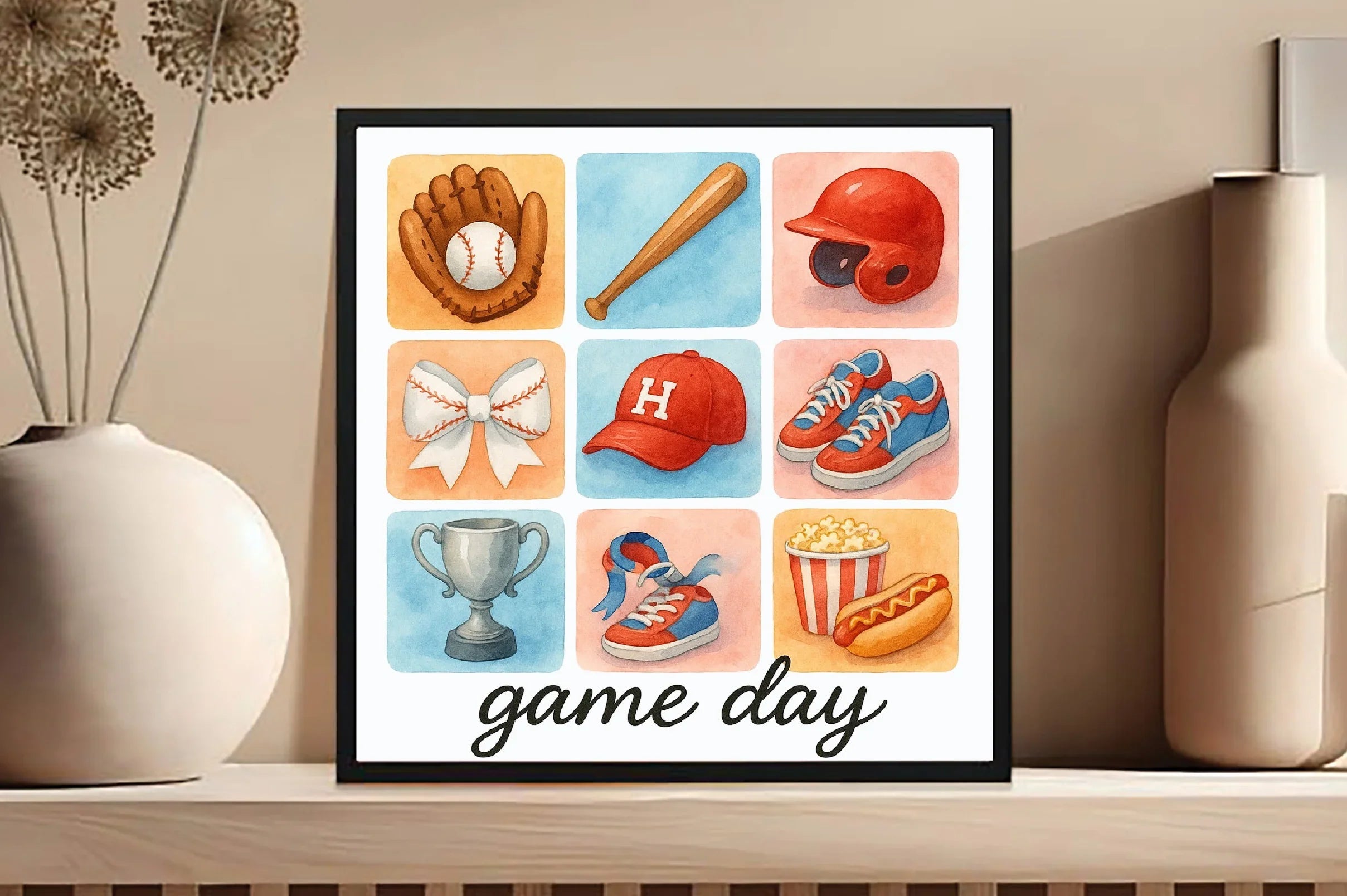 Brushstroke Baseball Game Day Clipart Bundle - CraftNest - Digital Crafting and Art