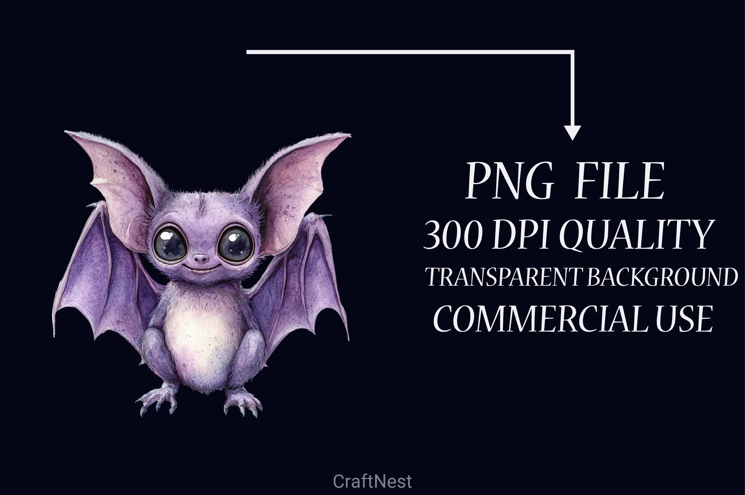 Quirky Halloween Bats Clipart Bundle - CraftNest - Digital Crafting and Art