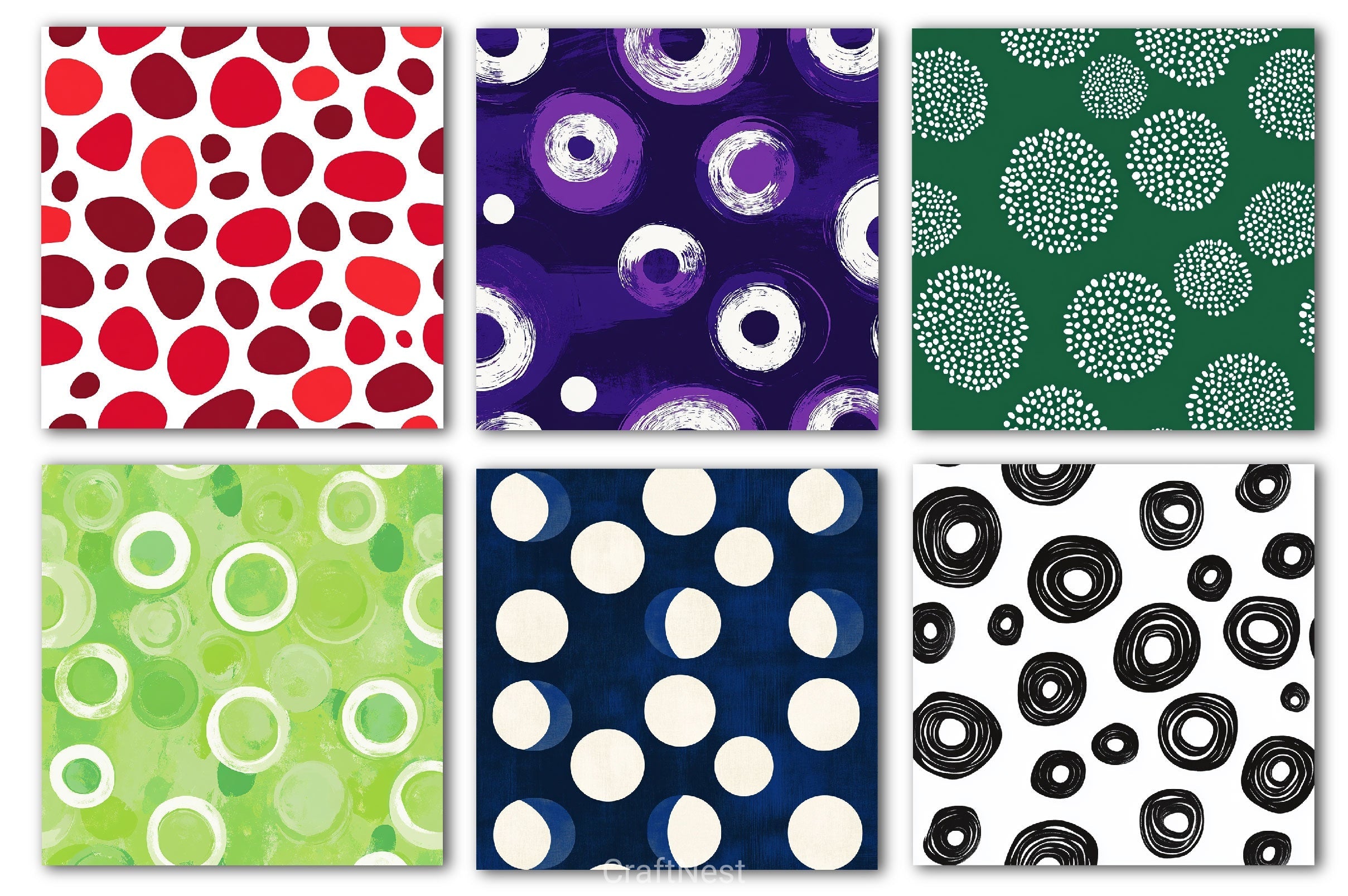 Abstract Circles Digital Paper