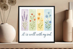 Brushstroke Floral Christian Flower Clipart Bundle - CraftNest - Digital Crafting and Art