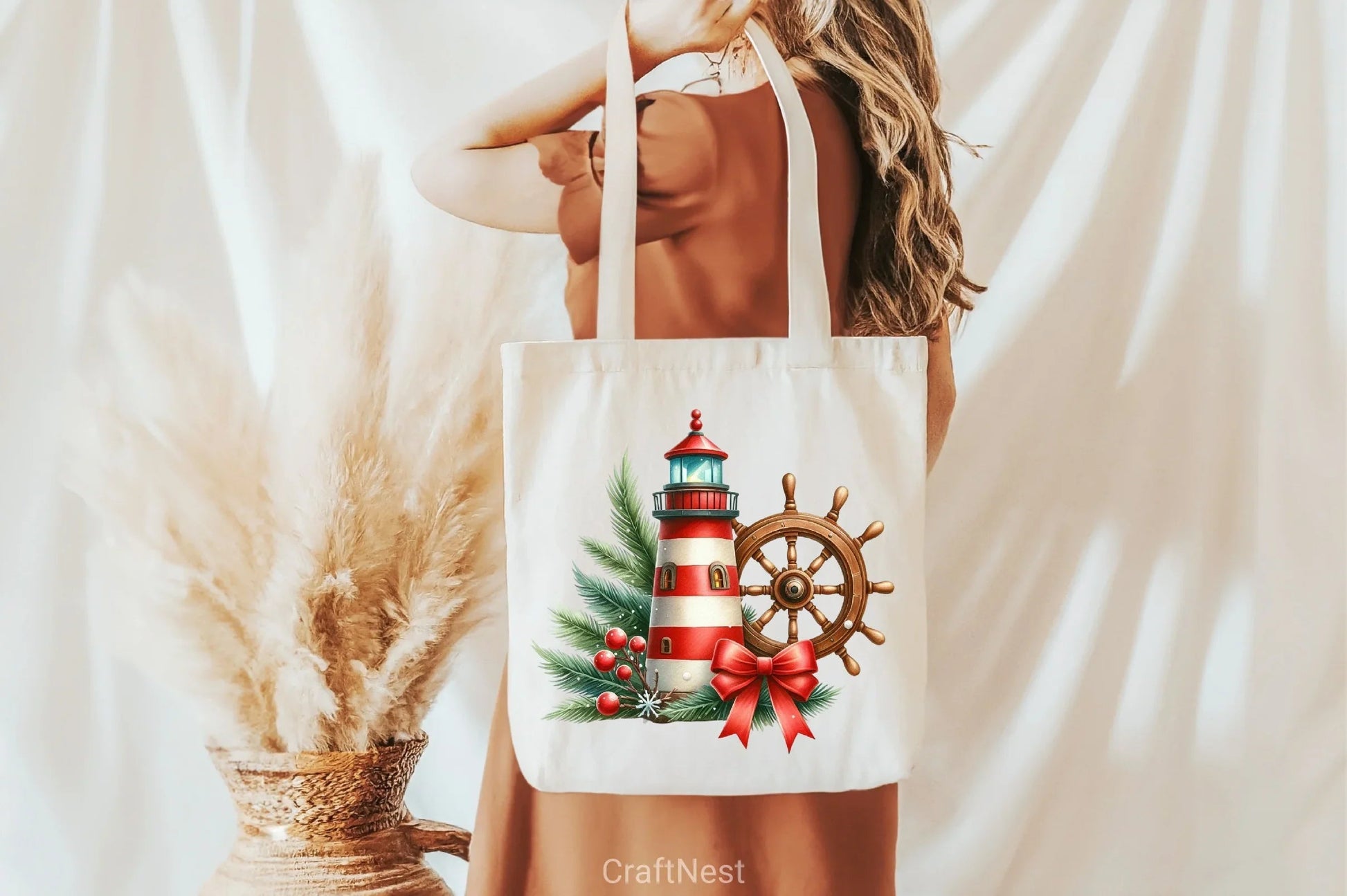 Christmas Lighthouse Clipart Bundle - CraftNest - Digital Crafting and Art