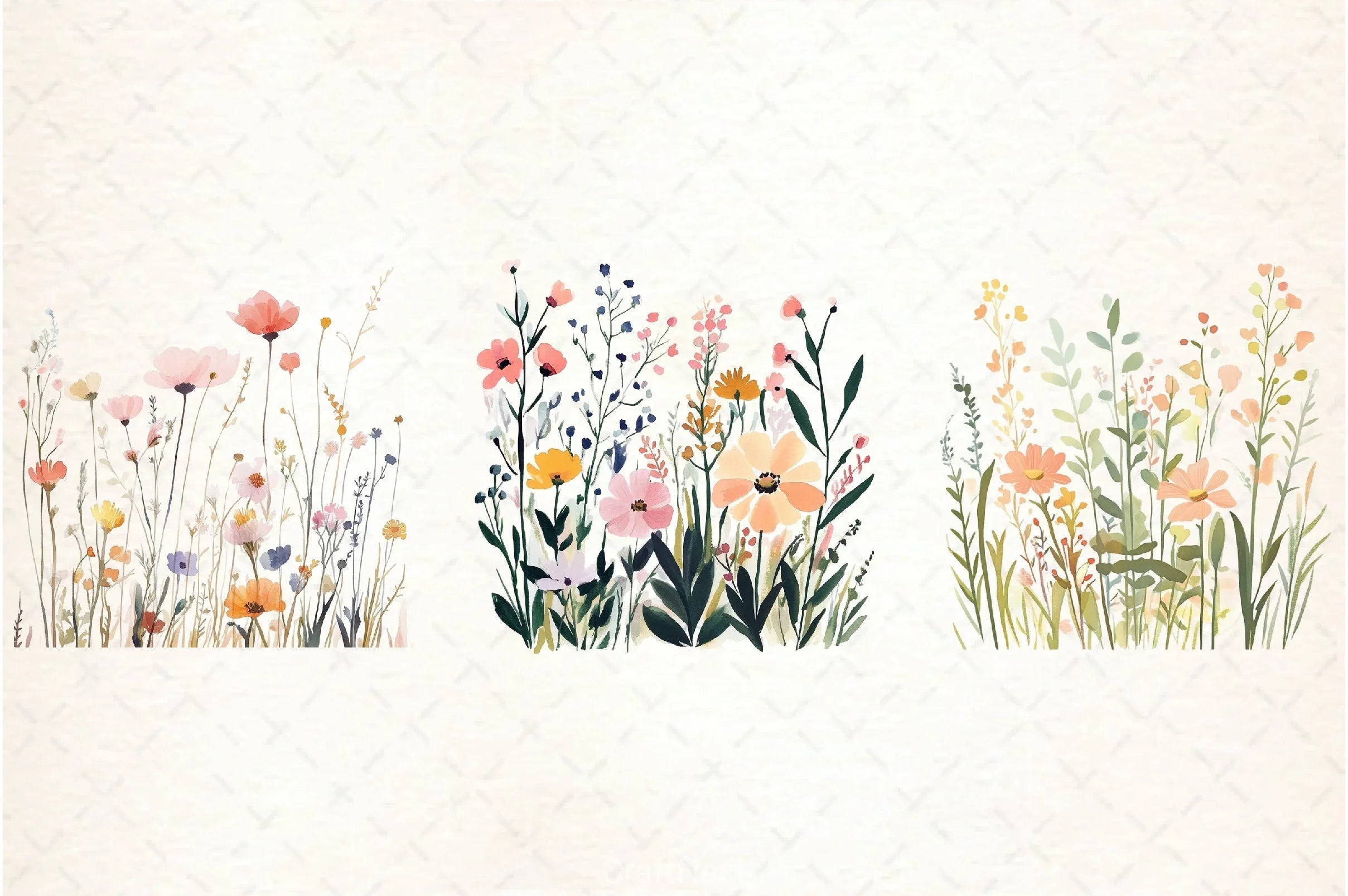 Wildflower Meadow Clipart Bundle - CraftNest - Digital Crafting and Art
