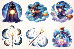 Magic & Celestial Clipart Bundle - CraftNest - Digital Crafting and Art