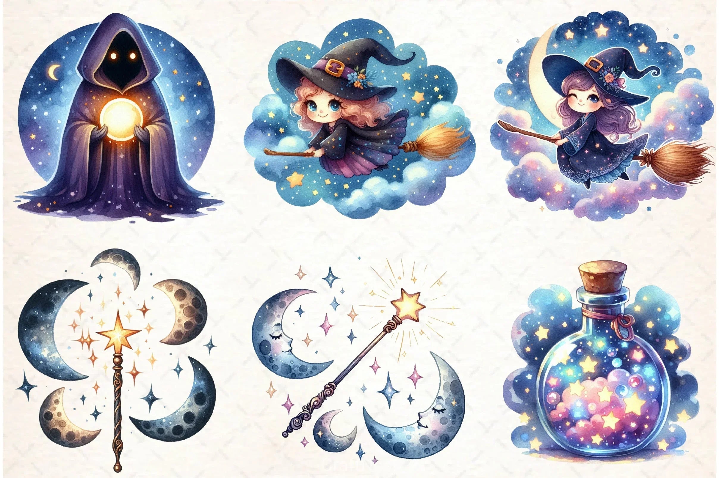 Magic & Celestial Clipart Bundle - CraftNest - Digital Crafting and Art