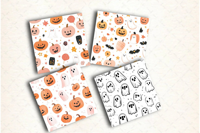 Cute Halloween Digital Papers - CraftNest - Digital Crafting and Art