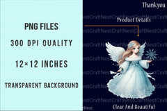 Christmas Angels Clipart Bundle - CraftNest - Digital Crafting and Art