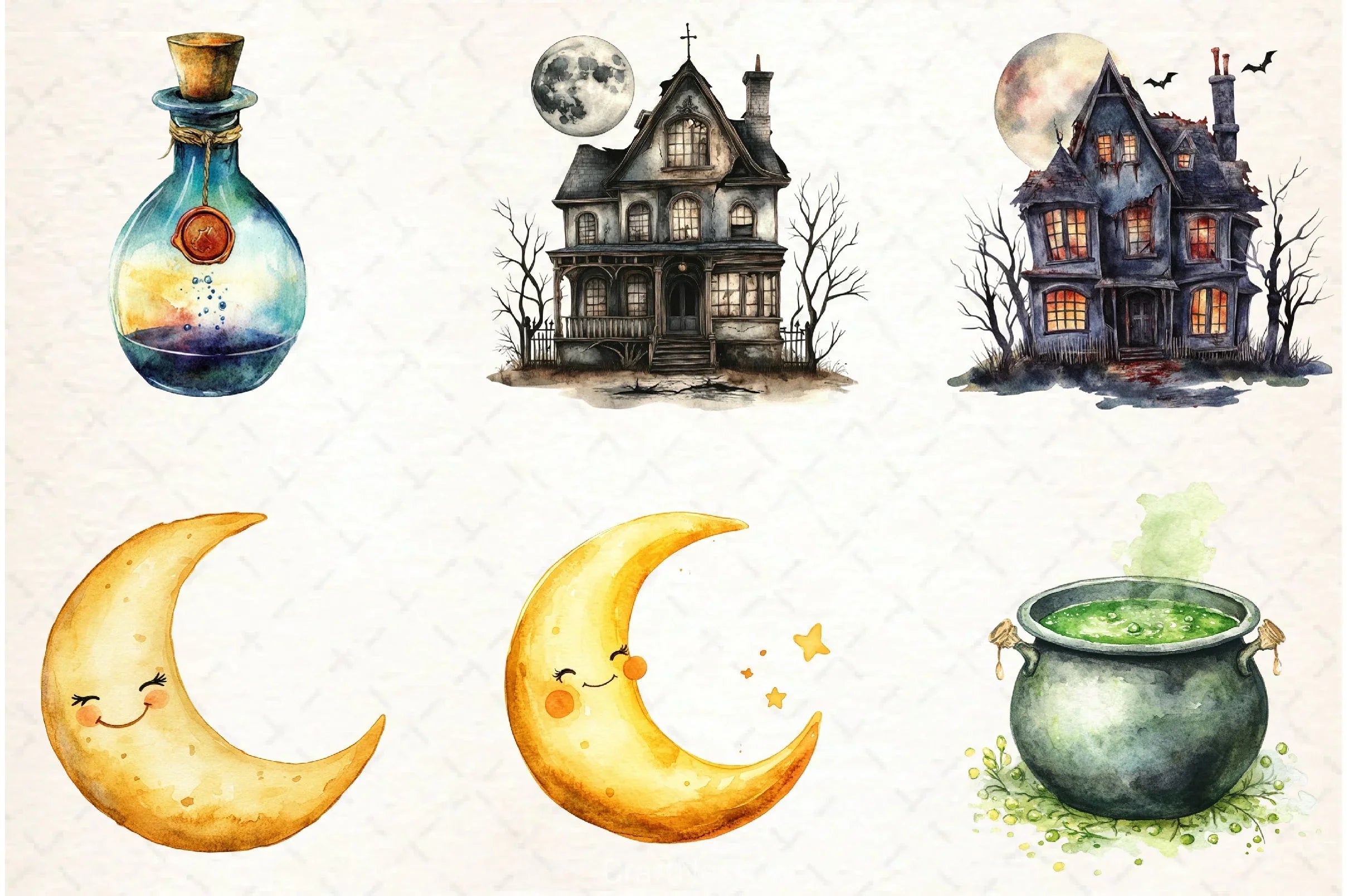 Vintage Halloween Clipart Bundle 15 - CraftNest - Digital Crafting and Art