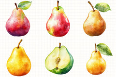 Pear Clipart Bundle 2 - CraftNest - Digital Crafting and Art