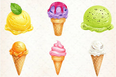 Ice Cream Clipart Bundle - CraftNest - Digital Crafting and Art