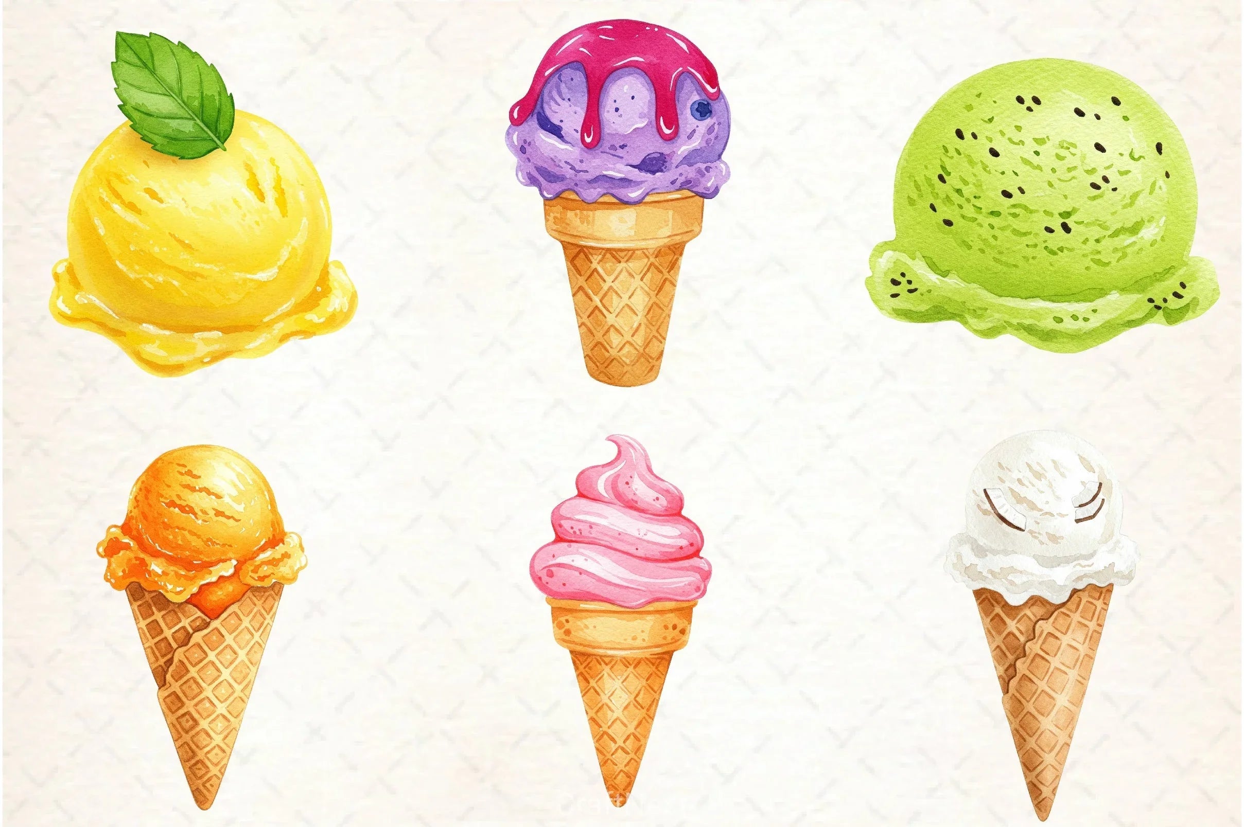 Ice Cream Clipart Bundle - CraftNest - Digital Crafting and Art