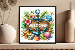 Starfish Welcome Sign Clipart Bundle - CraftNest - Digital Crafting and Art