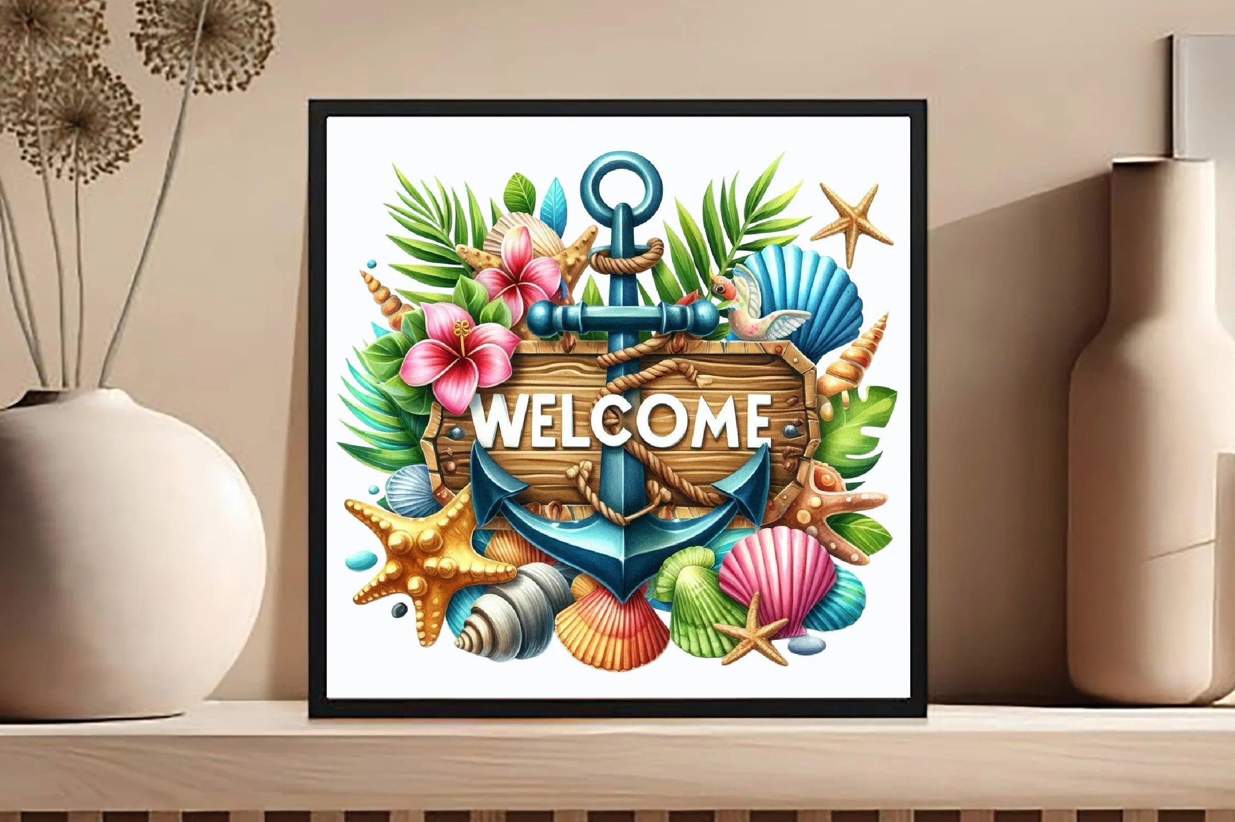 Starfish Welcome Sign Clipart Bundle - CraftNest - Digital Crafting and Art