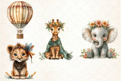 Funny African Animals Clipart Set - CraftNest - Digital Crafting and Art