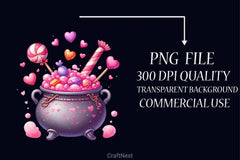 Pink Halloween Clipart Bundle 2 - CraftNest - Digital Crafting and Art