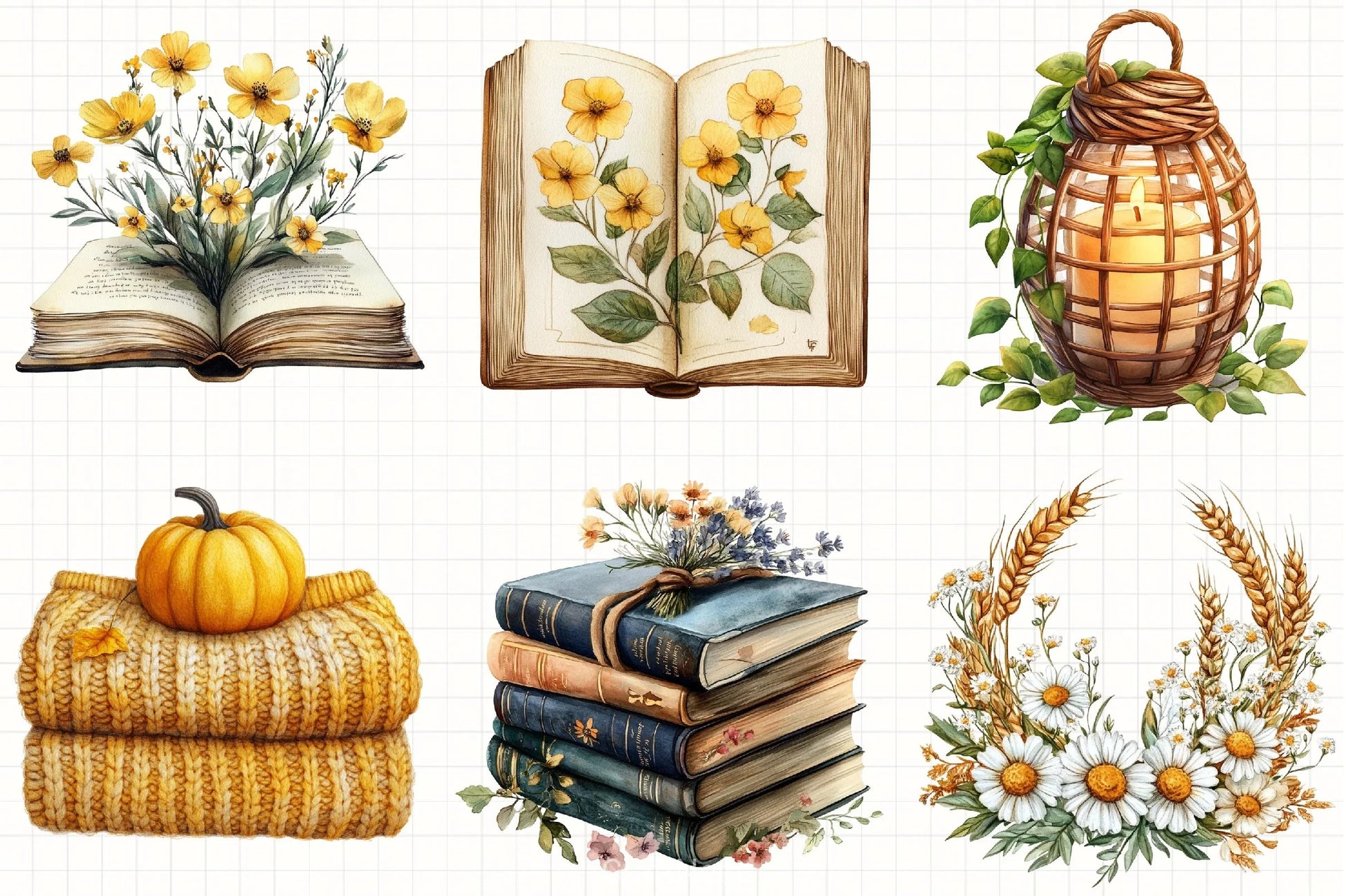 Autumn Set Clipart Bundle - CraftNest - Digital Crafting and Art