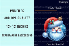 Blue Christmas Balls Clipart Set - CraftNest - Digital Crafting and Art