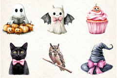 Pink Halloween Clipart Bundle 3 - CraftNest - Digital Crafting and Art