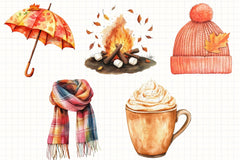 Fall Favorites Clipart Bundle 3 - CraftNest - Digital Crafting and Art