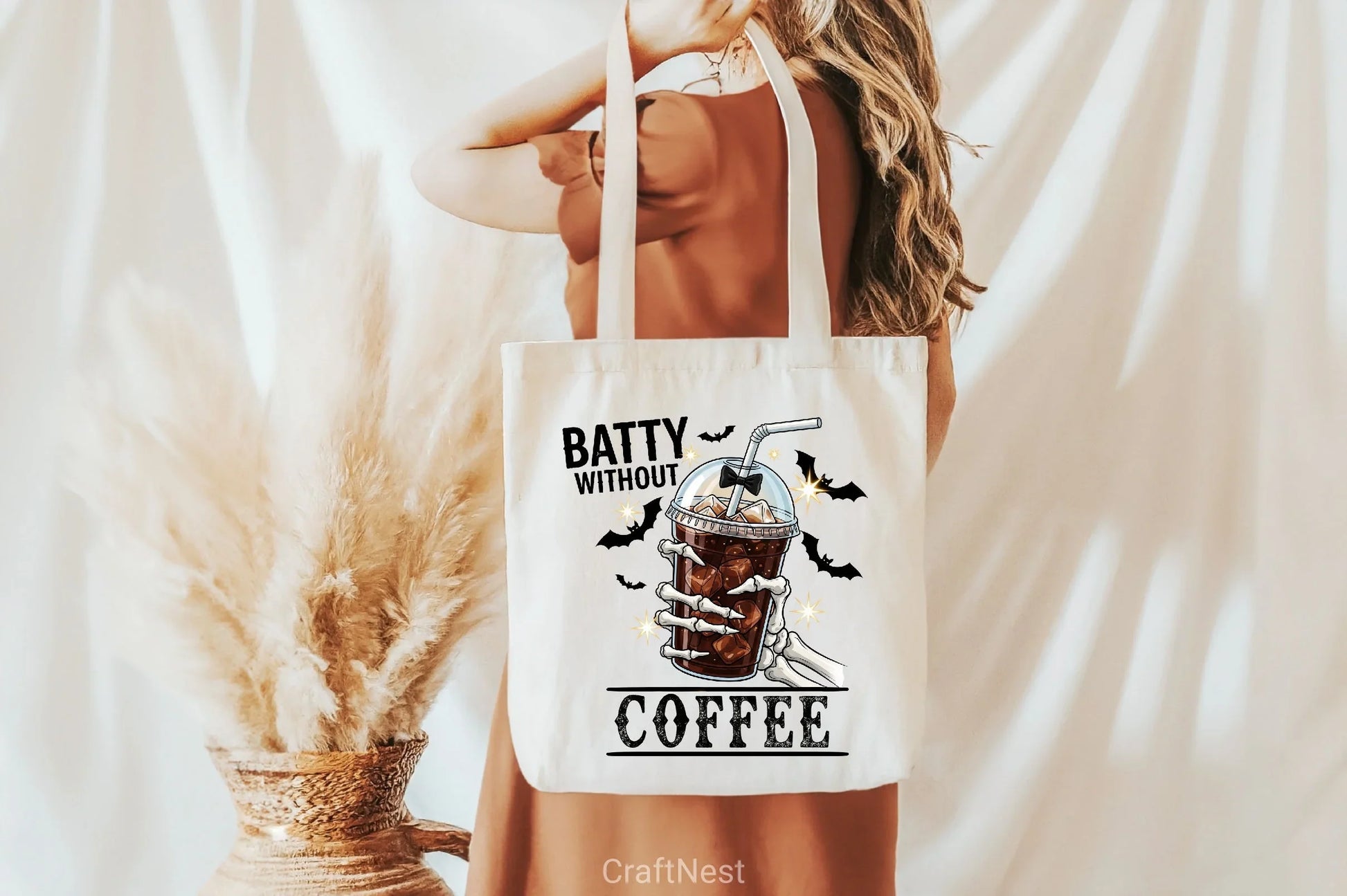 Batty Without Coffee Halloween Clipart Bundle - CraftNest - Digital Crafting and Art