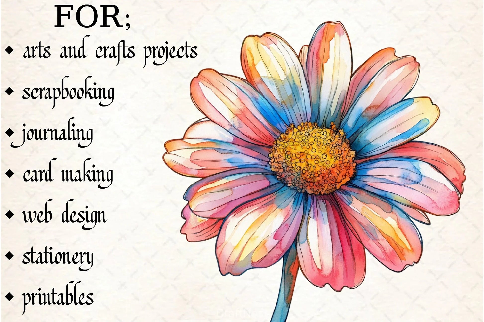 Summer Flowers Clipart Bundle 4 - CraftNest - Digital Crafting and Art
