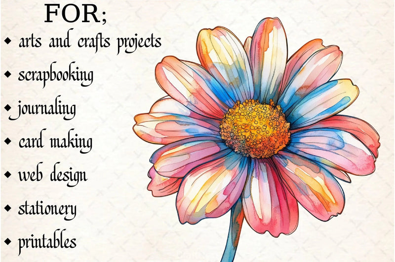 Summer Flowers Clipart Bundle 4 - CraftNest - Digital Crafting and Art
