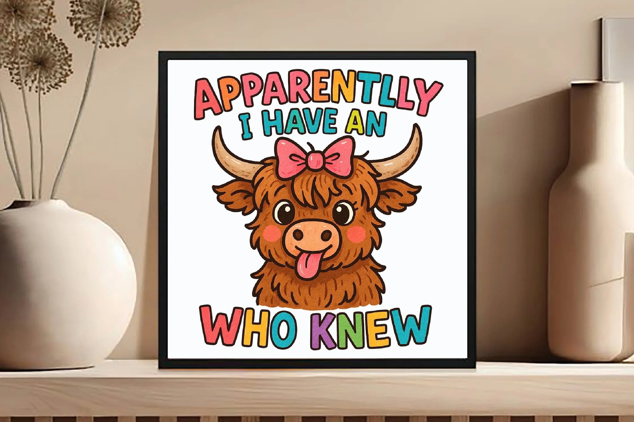 Funny Highland Cow Sarcastic Clipart Bundle - CraftNest - Digital Crafting and Art