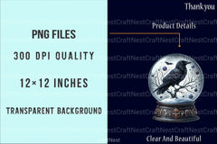 Gothic Christmas Ornaments Clipart Bundle - Transparent Background Graphics - CraftNest - Digital Crafting and Art