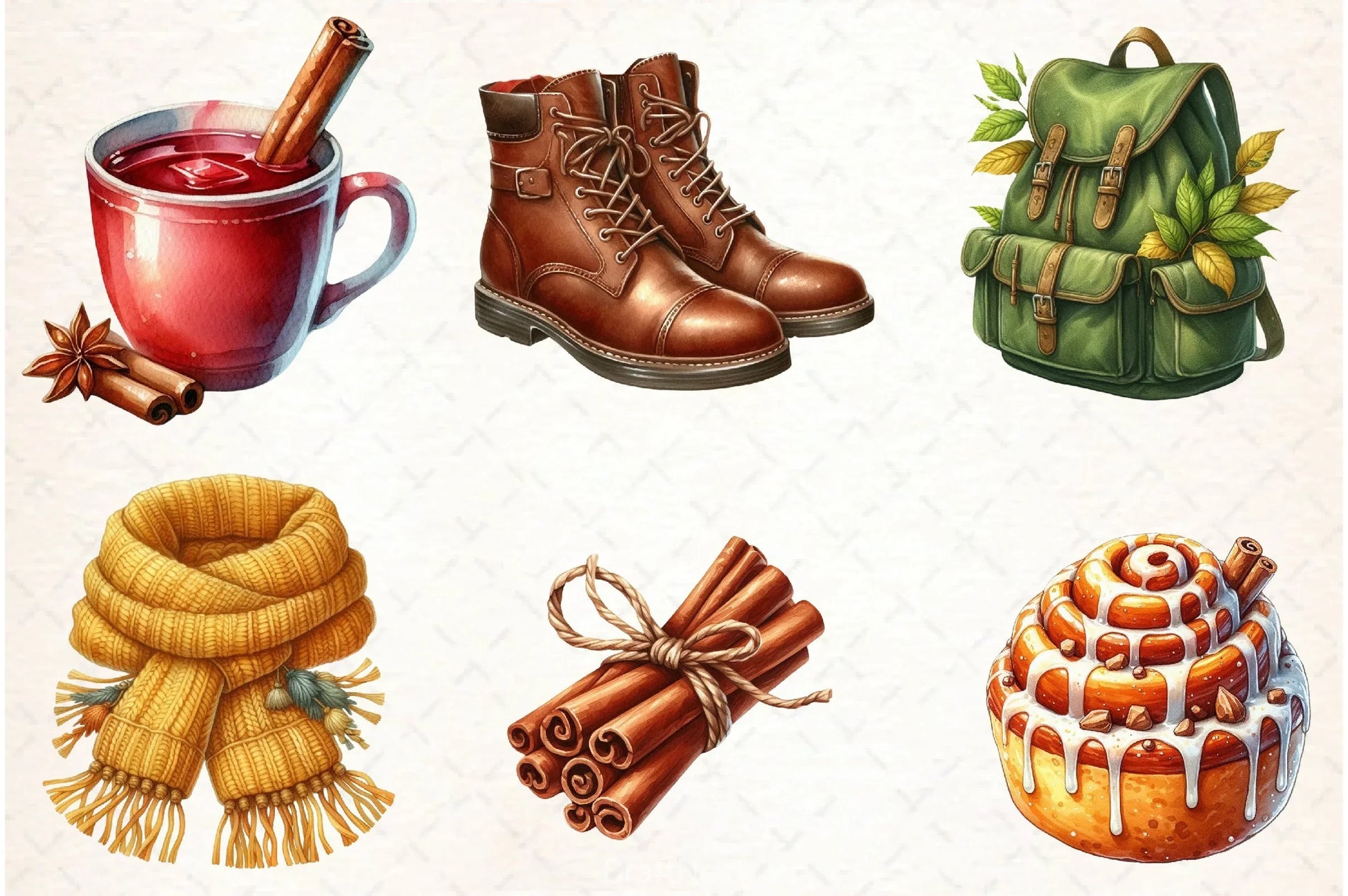 Watercolour Autumn Clipart Bundle - CraftNest - Digital Crafting and Art