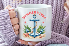 Summer Vibes Anchor Clipart Bundle 1 - CraftNest - Digital Crafting and Art