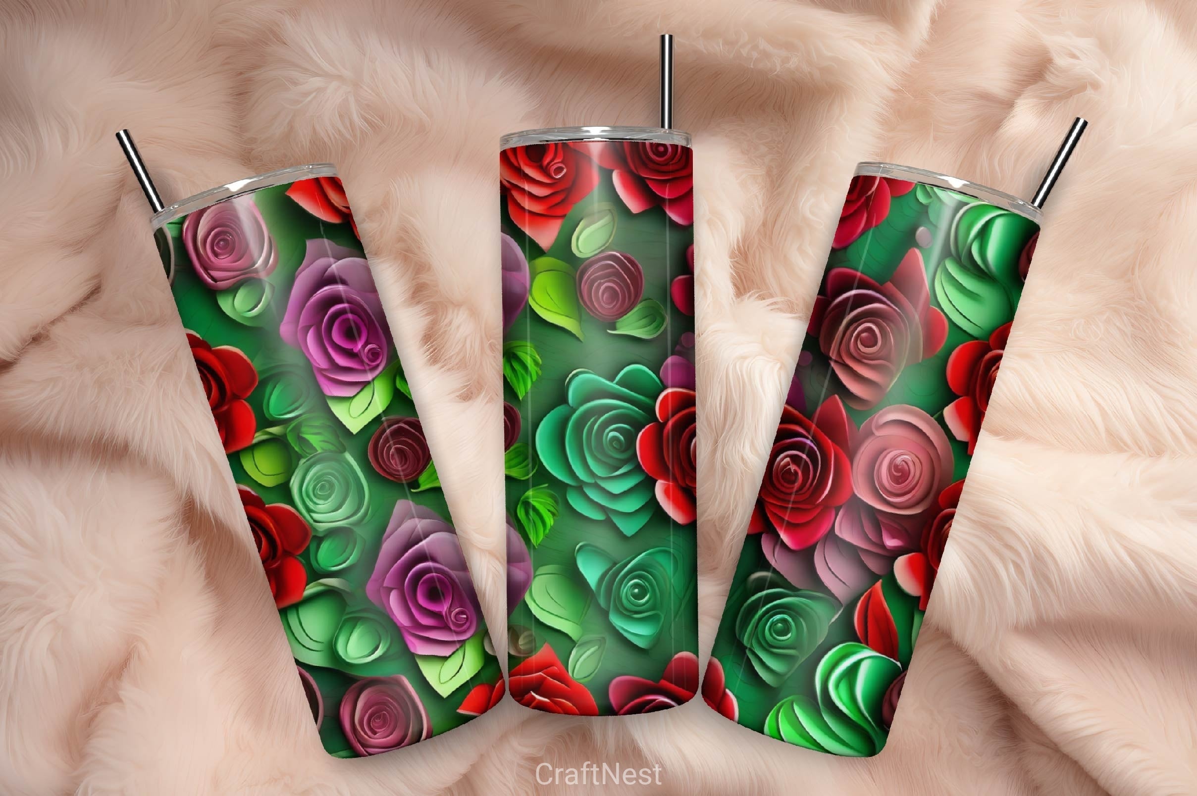 Flower Tumbler Wrap Bundle 11