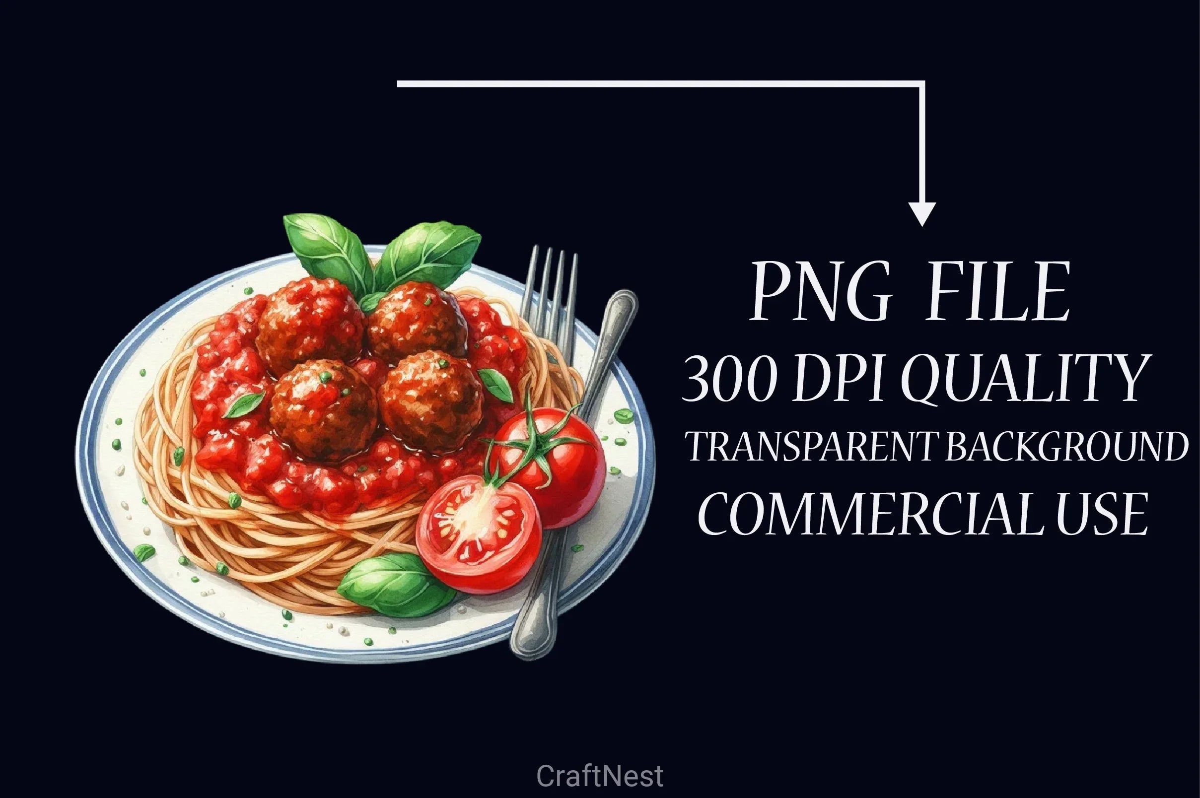 Italian Food Clipart Bundle - CraftNest - Digital Crafting and Art