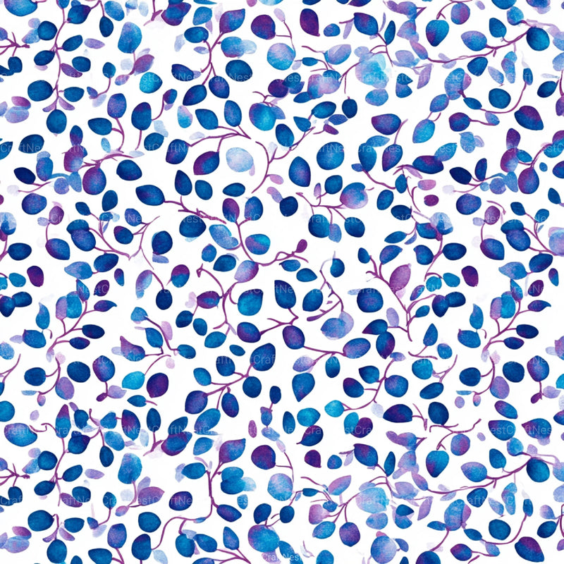 Blueberry Seamless Pattern Papers Digital - CraftNest - Digital Crafting and Art