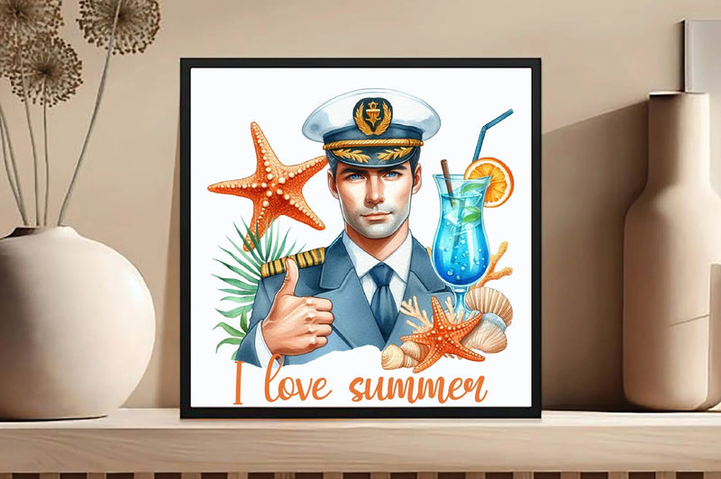 Matrose Sailor Marine Summer Boy Clipart Bundle - CraftNest - Digital Crafting and Art