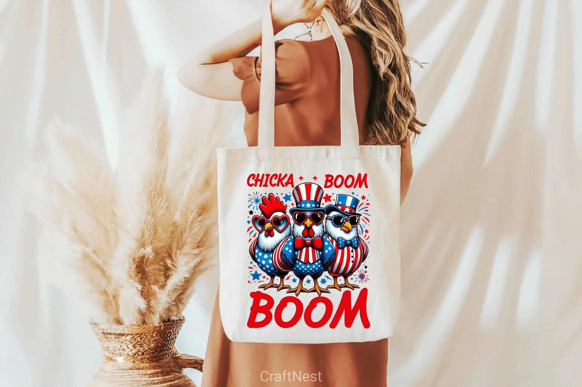 Patriotic Chicken USA 4th of July Clipart Bundle 5 - CraftNest - Digital Crafting and Art