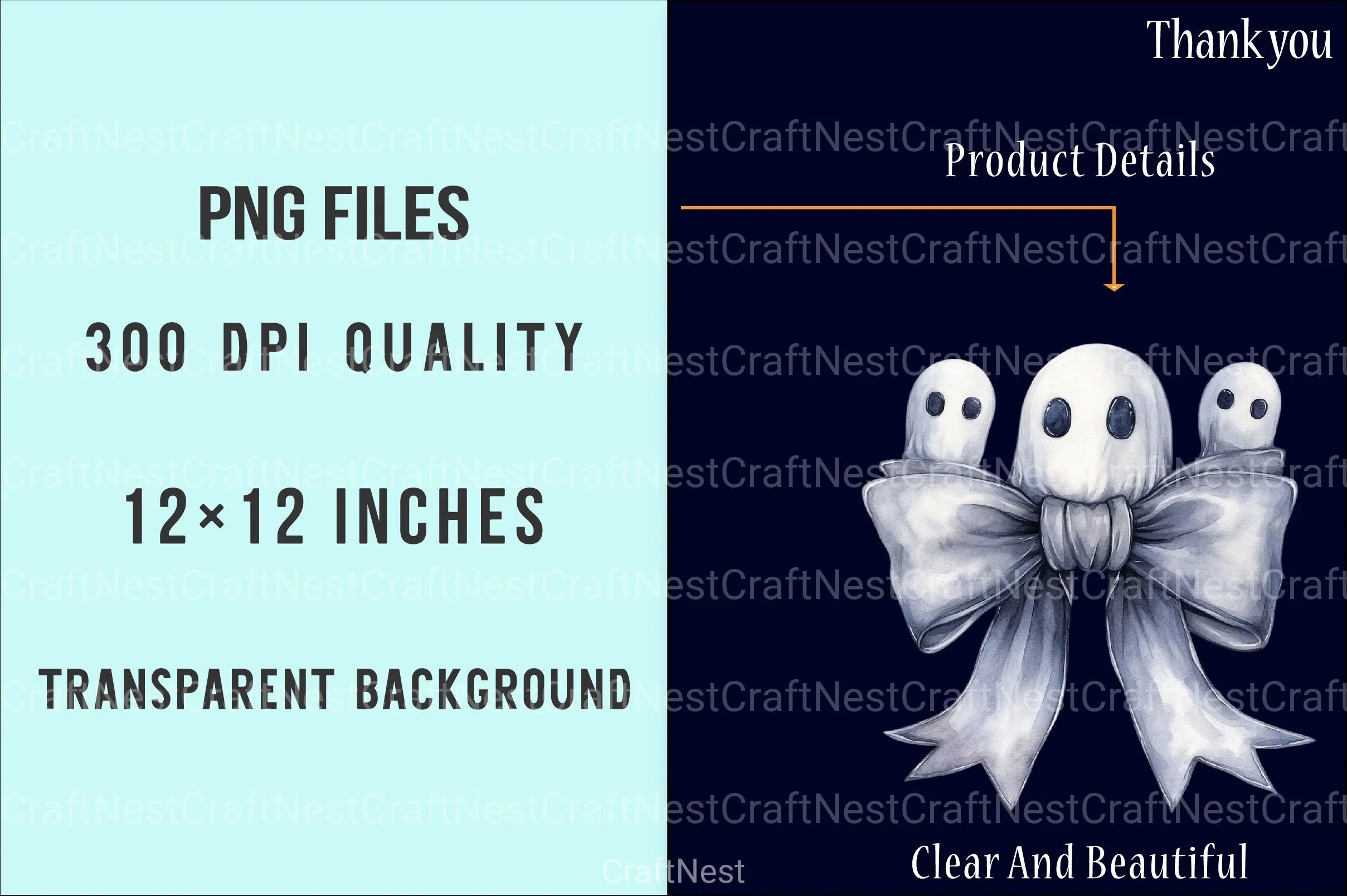 Halloween Bow Ribbon Clipart Bundle 1 - CraftNest - Digital Crafting and Art