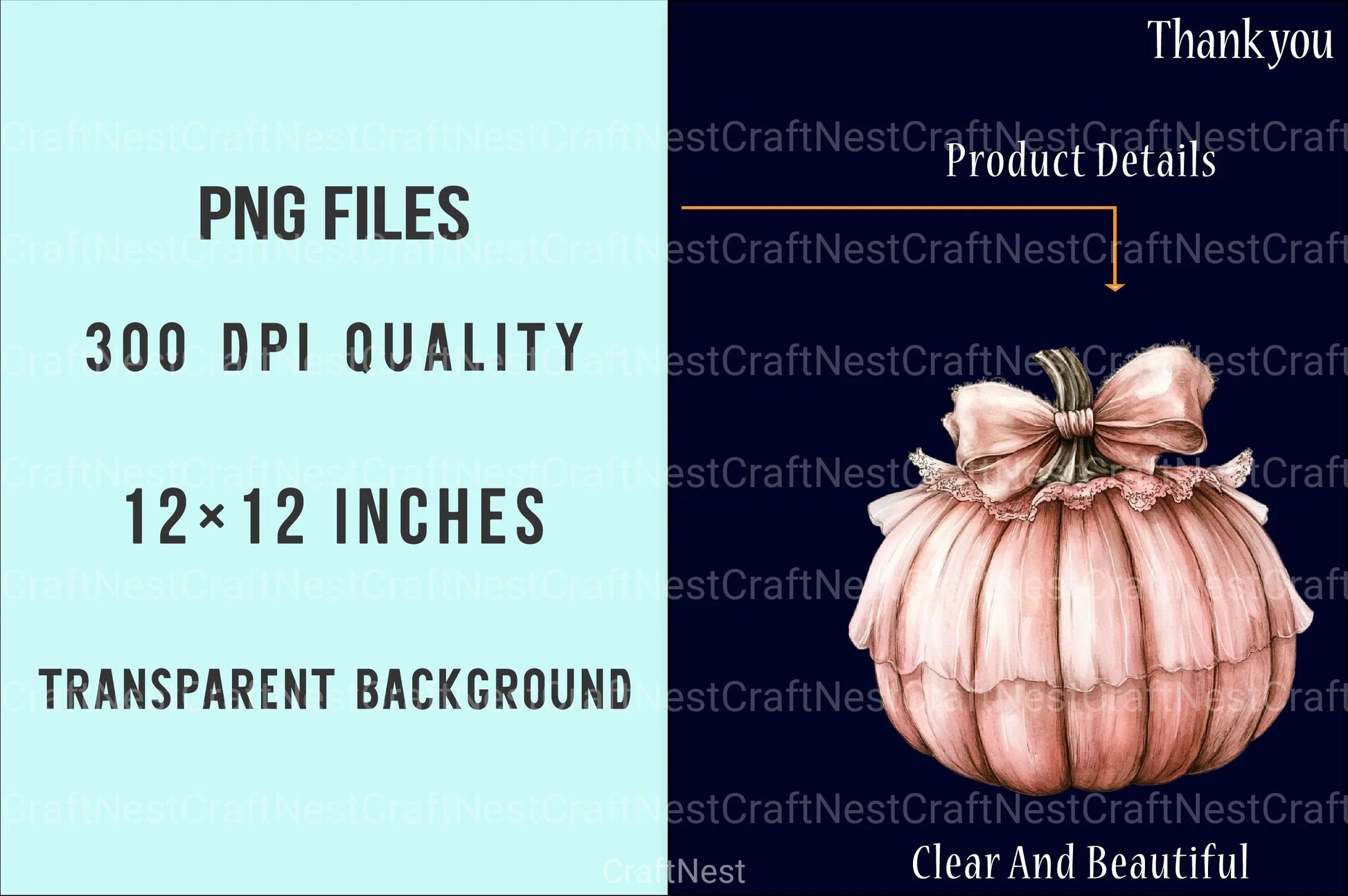 Aesthetic Coquette Pumpkin Clipart Bundle - CraftNest - Digital Crafting and Art