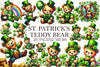 St Patrick's Teddy Bear Clipart Bundle