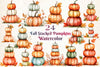 Fall Stacked Pumpkins Clipart Bundle