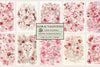 Floral Valentines Junk Journal Papers