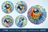 Parrot Wind Spinner Clipart Bundle