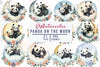 Panda On The Moon Clipart Bundle