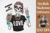 Stylish Skeleton Clipart Bundle