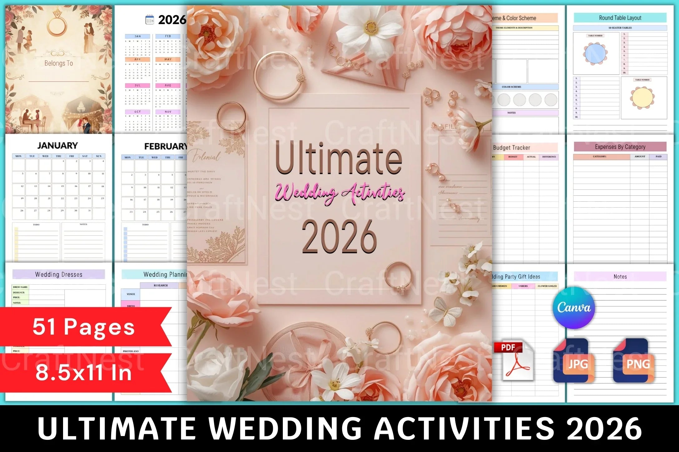 Ultimate Wedding Activities Guide - CraftNest - Digital Crafting and Art