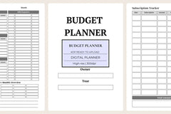 Budget Planner KDP Planner - CraftNest - Digital Crafting and Art