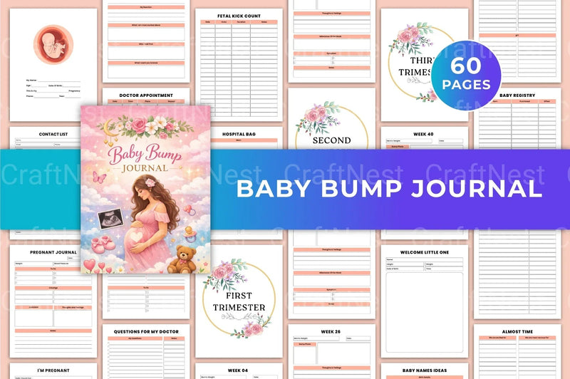 Baby Bump: Pregnancy Journey - CraftNest - Digital Crafting and Art