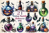 Halloween Potion Bottle Clipart Bundle
