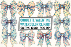 Coquette Valentine Clipart Bundle 11 - CraftNest - Digital Crafting and Art