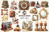 Antique Beige Aesthetic Clipart Bundle
