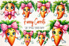Funny Carrots Clipart Bundle